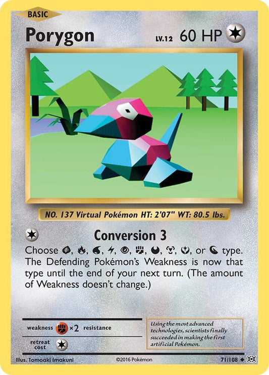 Pokemon Porygon 71/108 Evolutions