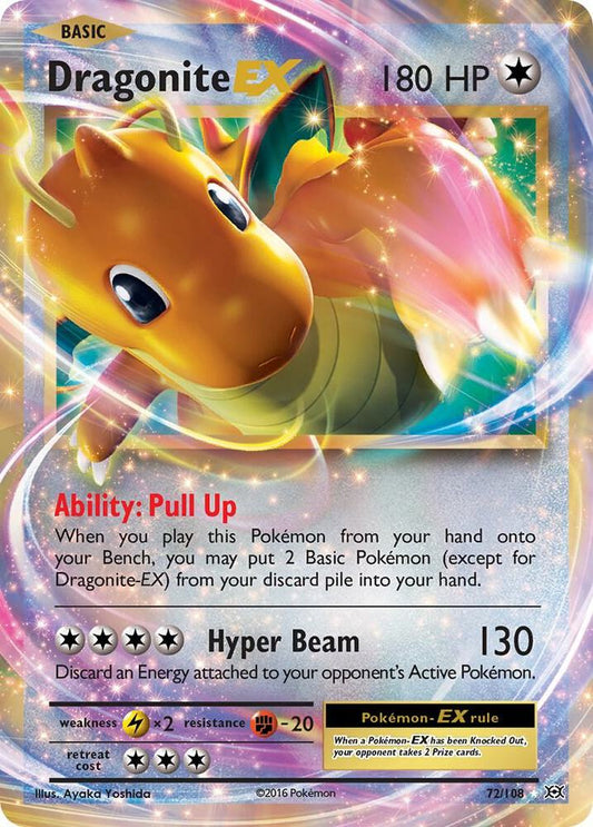 Pokemon Dragonite EX 72/108 Evolutions