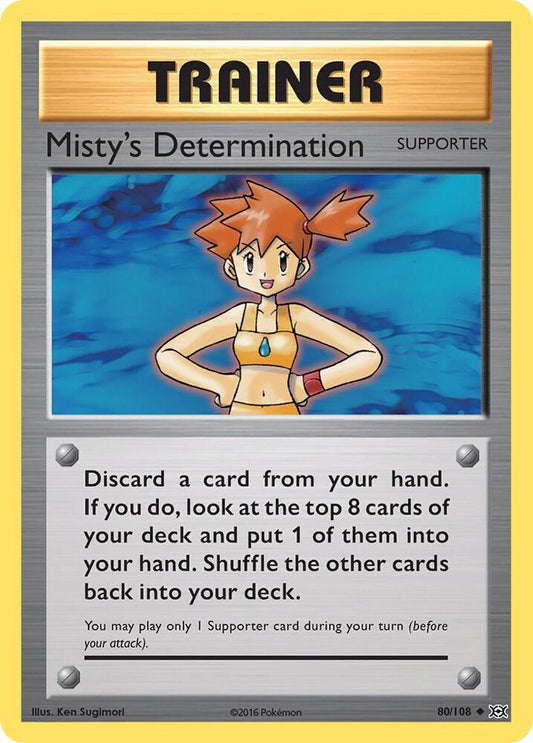 Pokemon Misty's Determination 80/108 Evolutions