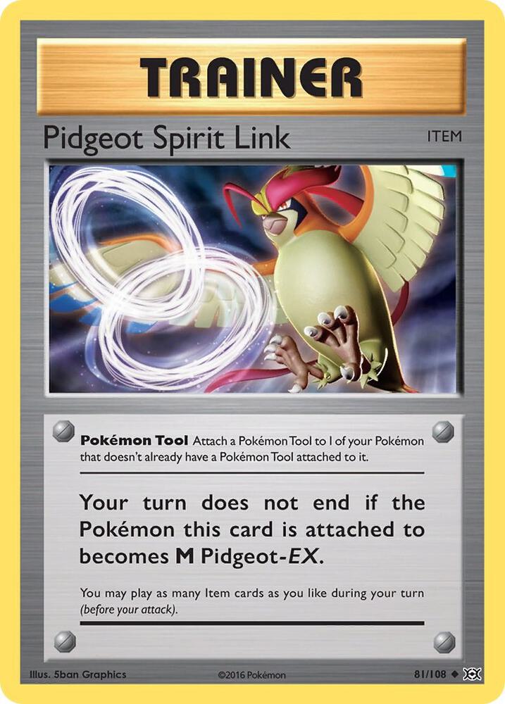 Pokemon Pidgeot Spirit Link 81/108 Evolutions