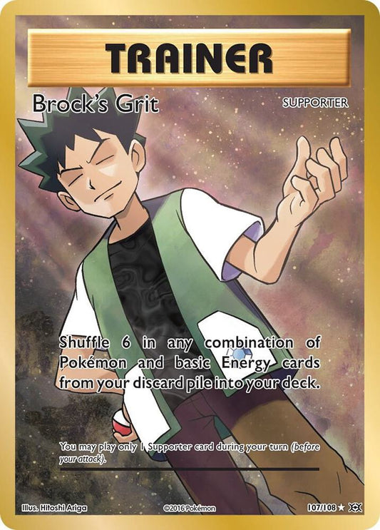Pokemon Brock's Grit 107/108 Evolutions
