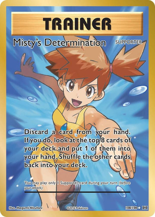 Pokemon Misty's Determination 108/108 Evolutions