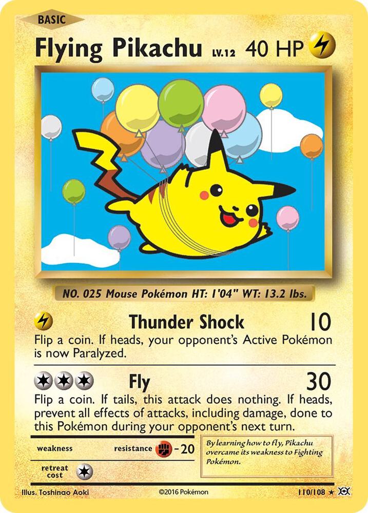Pokemon Flying Pikachu 110/108 Evolutions