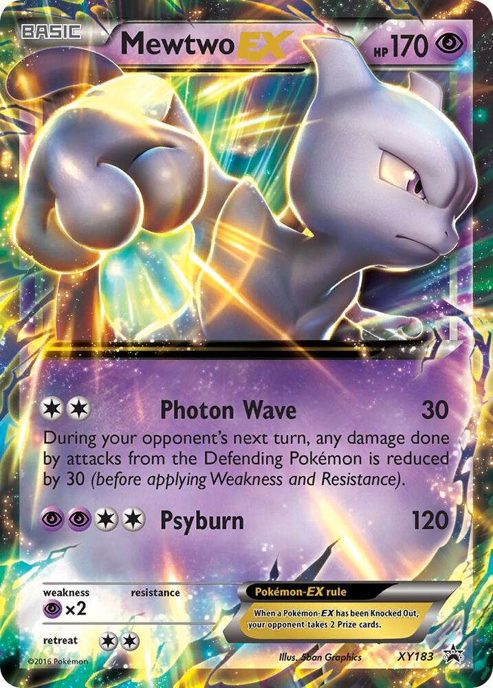 Pokemon Mewtwo EX XY183 XY Black Star Promos
