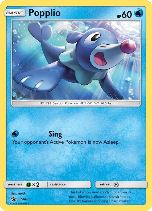 Pokemon Popplio SM03 SM Black Star Promos