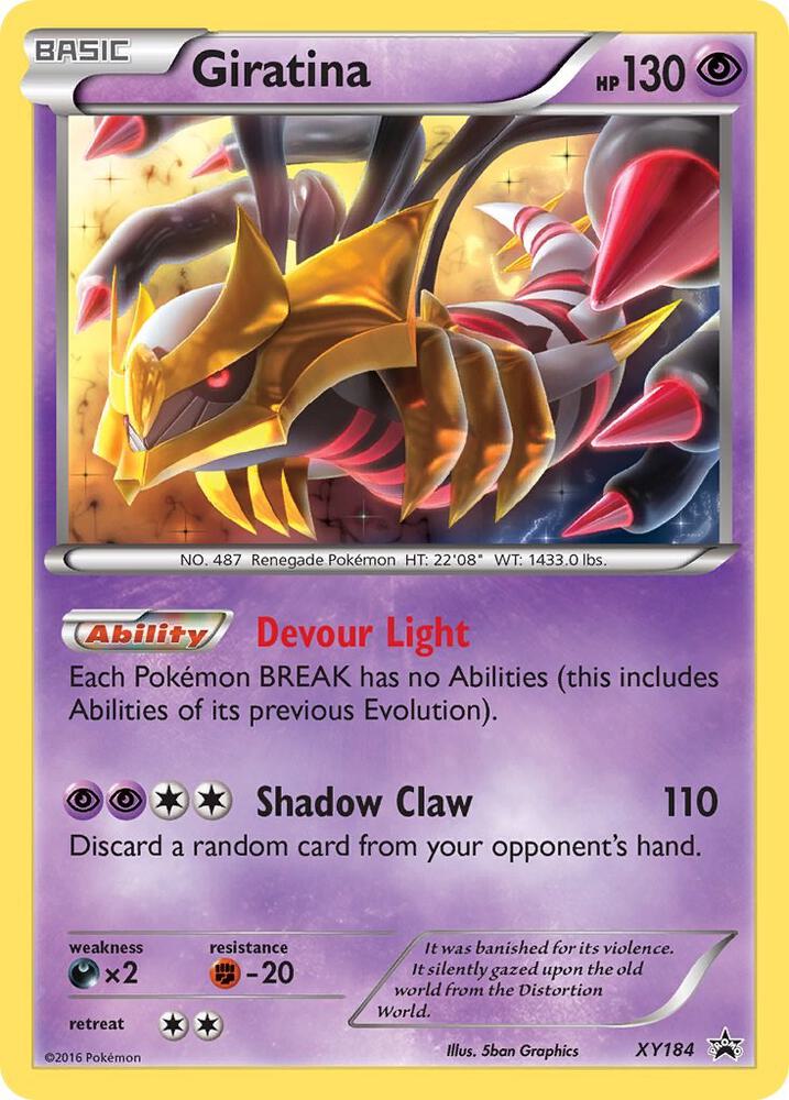 Pokemon Giratina XY184 XY Black Star Promos
