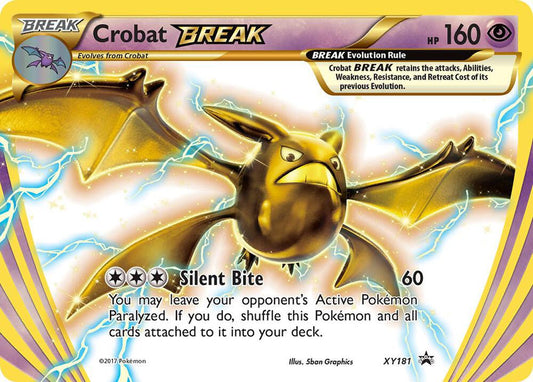 Pokemon Crobat BREAK XY181 XY Black Star Promos