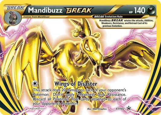 Pokemon Mandibuzz BREAK XY182 XY Black Star Promos