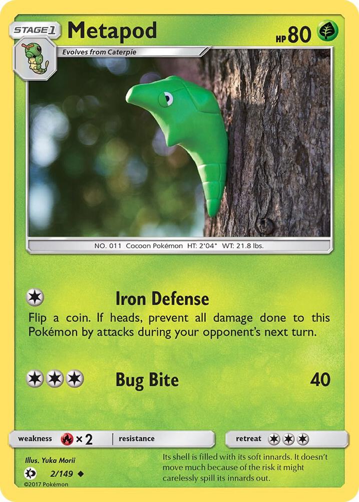 Pokemon  Metapod  2/149  Sun & Moon