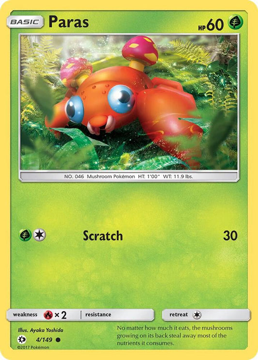 Pokemon  Paras  4/149  Sun & Moon