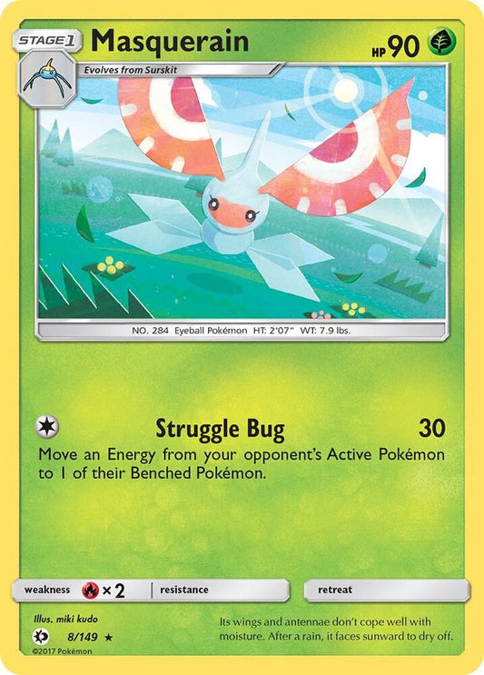 Pokemon  Masquerain  8/149  Sun & Moon