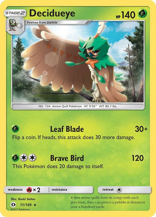 Pokemon Decidueye  11/149  Sun & Moon