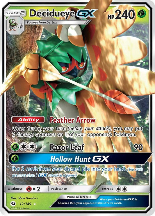 Pokemon Decidueye GX  12/149  Sun & Moon