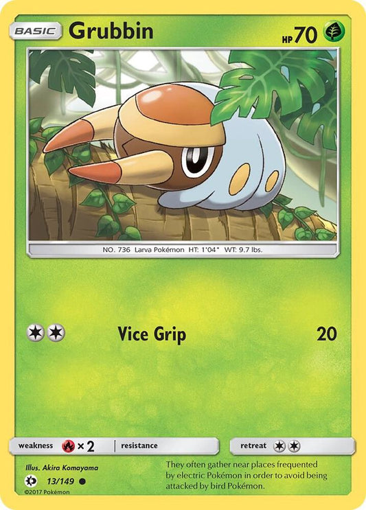 Pokemon  Grubbin  13/149  Sun & Moon