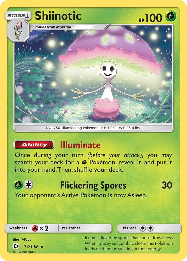 Pokemon Shiinotic  17/149  Sun & Moon