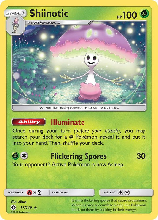 Pokemon Shiinotic  17/149  Sun & Moon