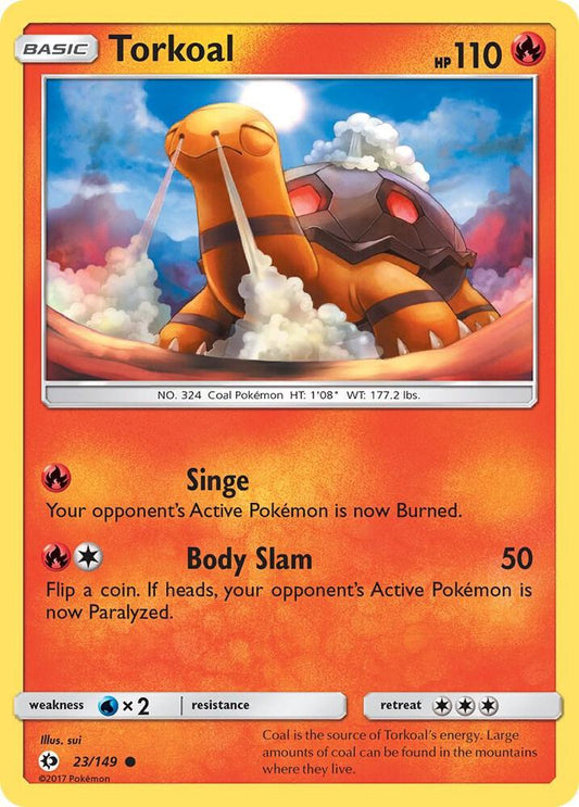 Pokemon  Torkoal  23/149  Sun & Moon