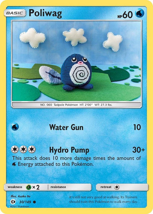 Pokemon  Poliwag  30/149  Sun & Moon