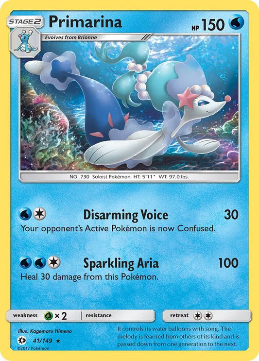 Pokemon  Primarina  41/149  Sun & Moon