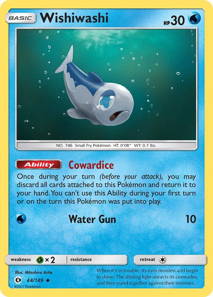 Pokemon  Wishiwashi  44/149  Sun & Moon