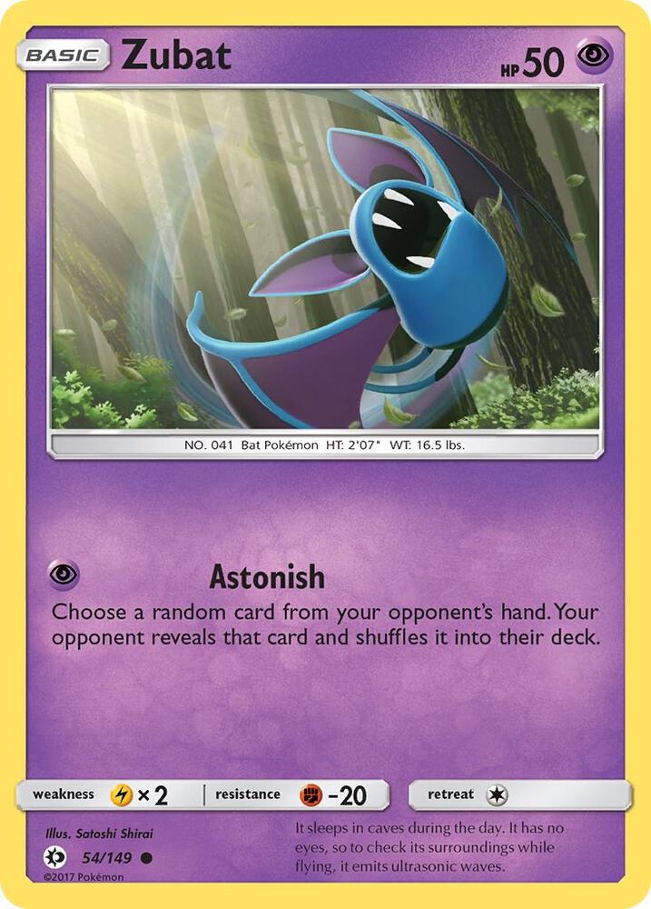 Pokemon  Zubat  54/149  Sun & Moon
