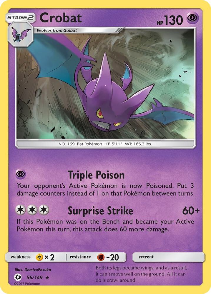 Pokemon Crobat  56/149  Sun & Moon
