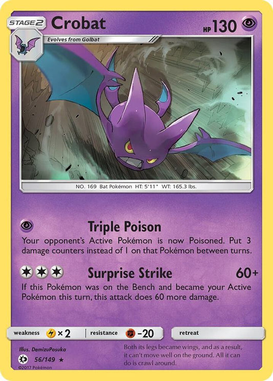 Pokemon Crobat  56/149  Sun & Moon