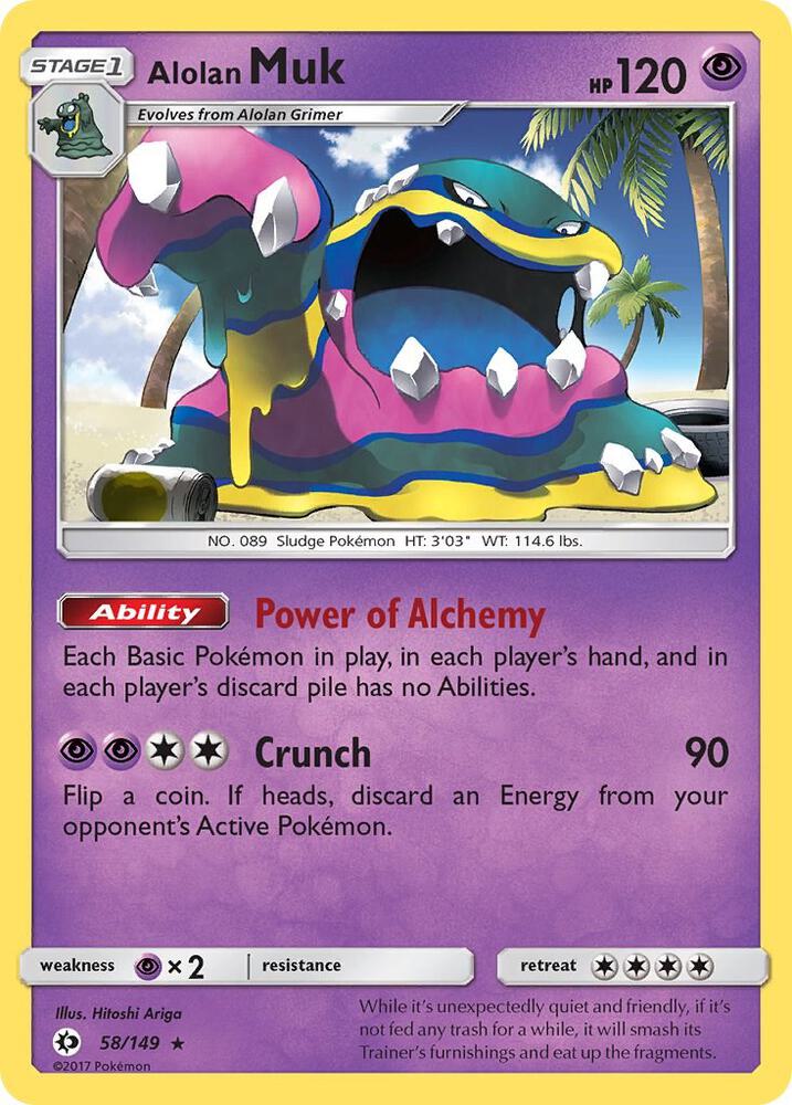 Pokemon Alolan Muk  58/149  Sun & Moon