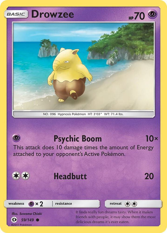 Pokemon Drowzee  59/149  Sun & Moon