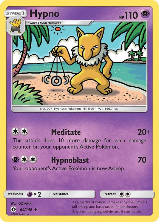Pokemon  Hypno  60/149  Sun & Moon