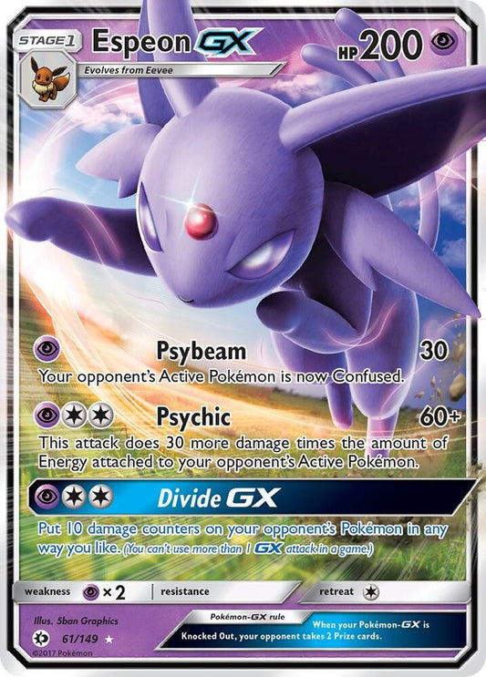 Pokemon  Espeon GX  61/149  Sun & Moon