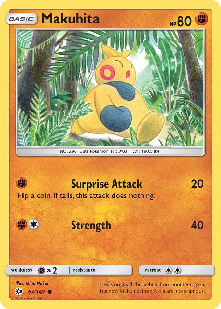 Pokemon  Makuhita  67/149  Sun & Moon