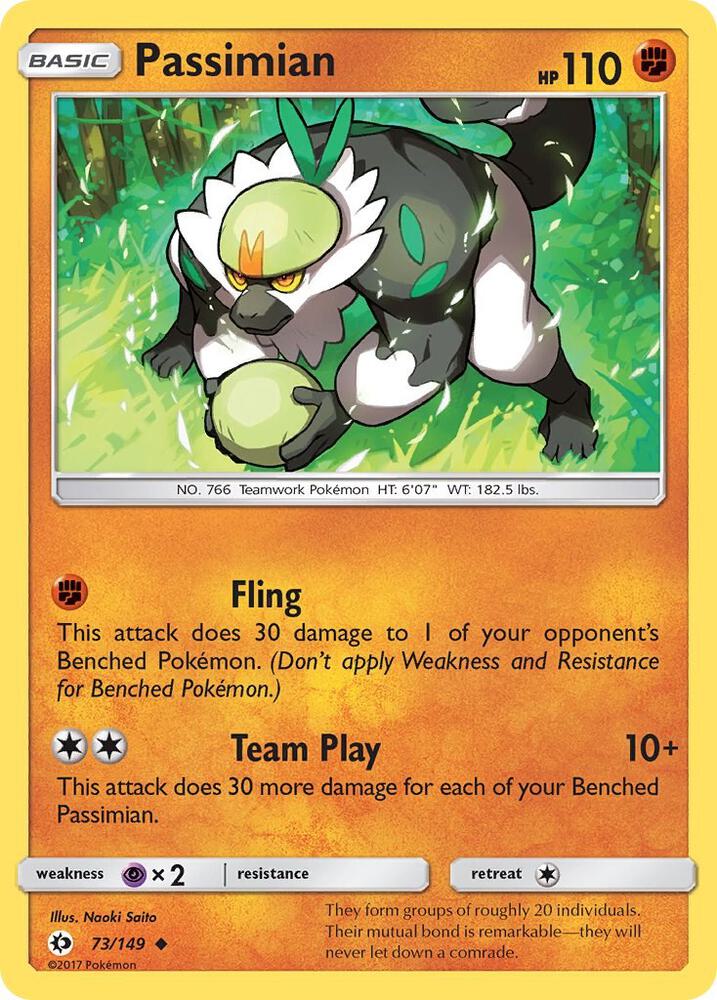 Pokemon  Passimian  73/149  Sun & Moon