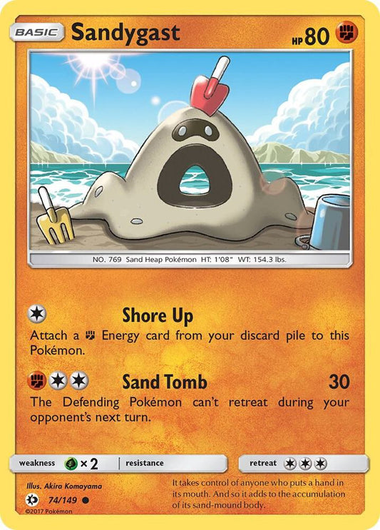 Pokemon Sandygast  74/149  Sun & Moon