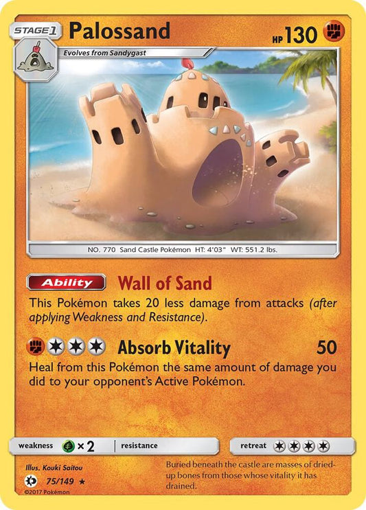 Pokemon  Palossand  75/149  Sun & Moon