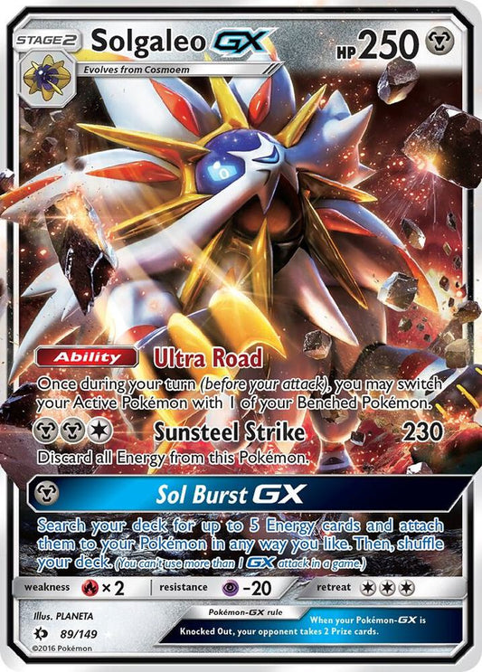 Pokemon Solgaleo GX  89/149  Sun & Moon