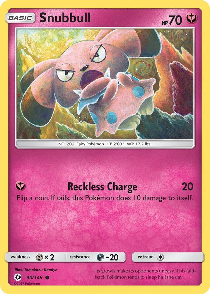 Pokemon Snubbull  90/149  Sun & Moon