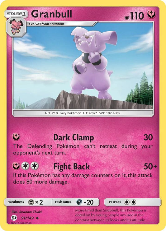 Pokemon  Granbull  91/149  Sun & Moon