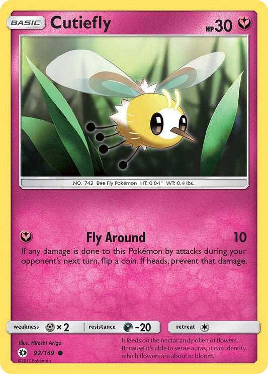 Pokemon Cutiefly  92/149  Sun & Moon