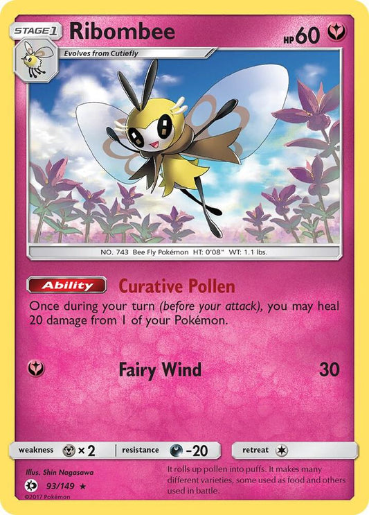Pokemon Ribombee  93/149  Sun & Moon
