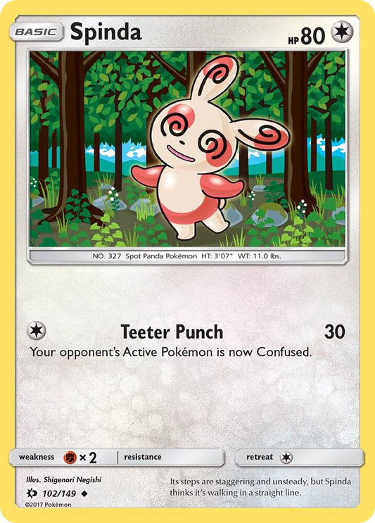 Pokemon  Spinda  102/149  Sun & Moon