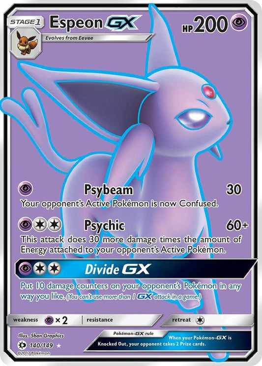 Pokemon  Espeon GX  140/149  Sun & Moon
