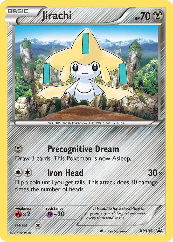 Pokemon Jirachi XY195 XY Black Star Promos