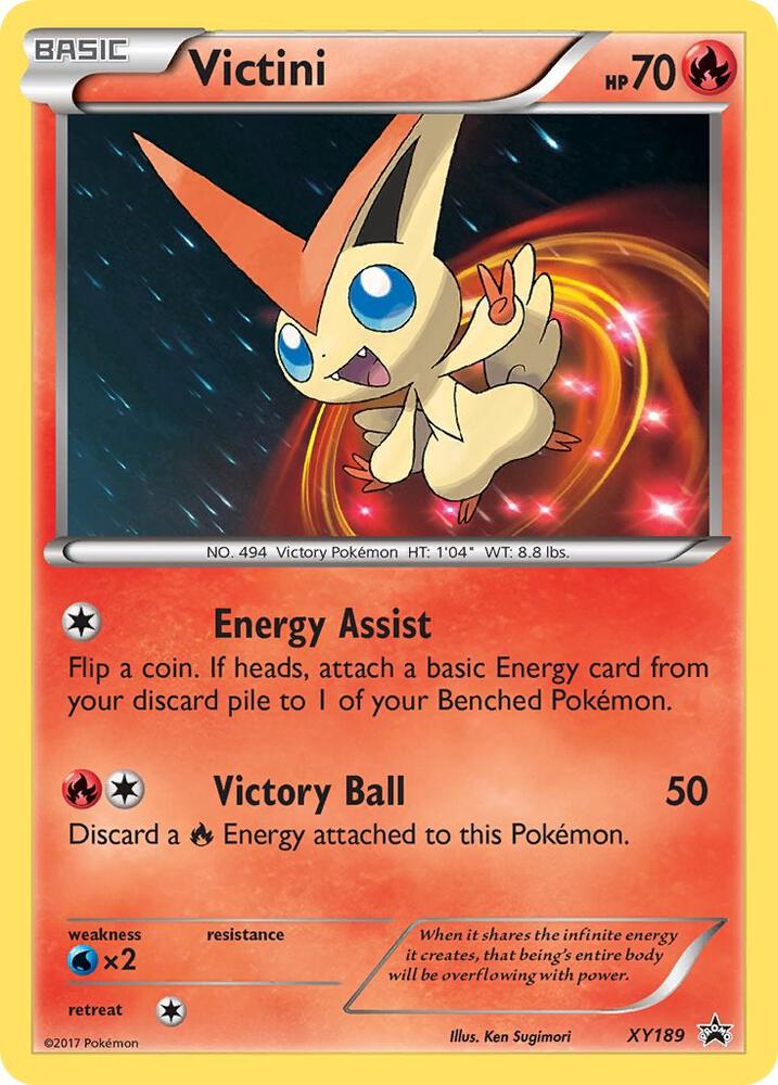 Pokemon Victini XY189 XY Black Star Promos