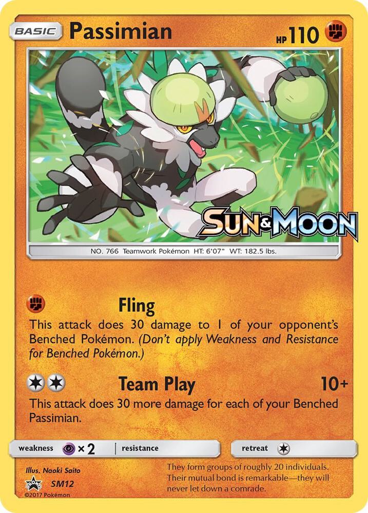 Pokemon Passimian SM12 SM Black Star Promos