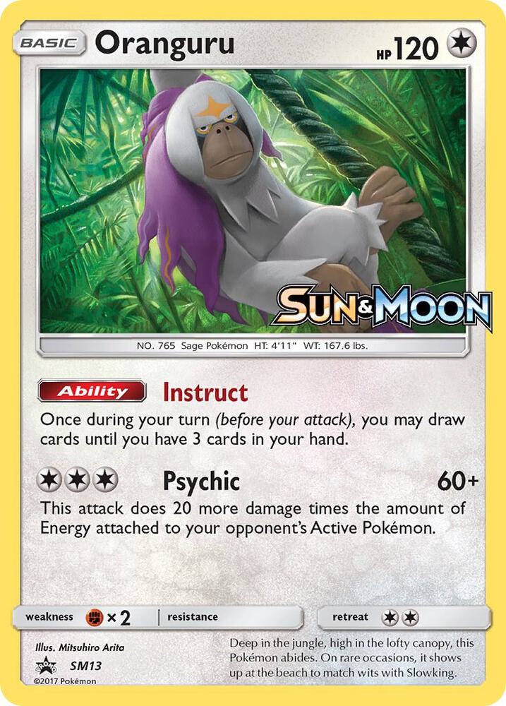 Pokemon Oranguru SM13 SM Black Star Promos