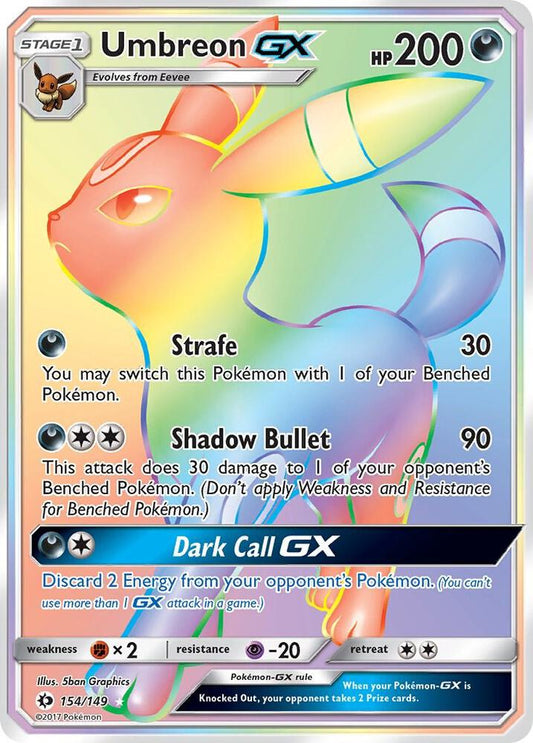 Pokemon  Umbreon GX  154/149  Sun & Moon