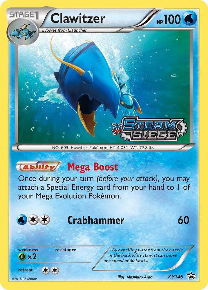 Pokemon Clawitzer XY146 XY Black Star Promos