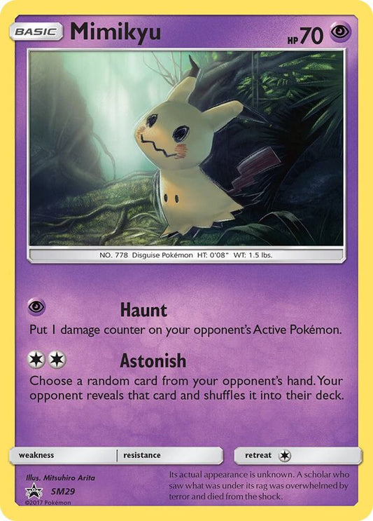 Pokemon Mimikyu SM29 SM Black Star Promos