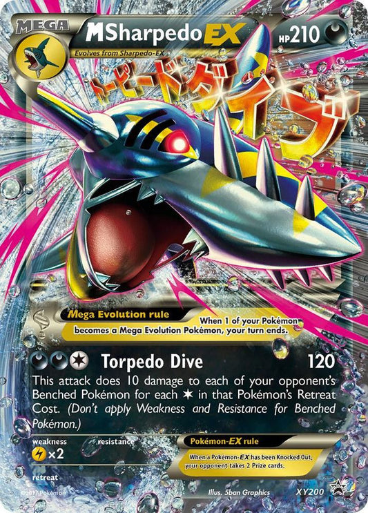 Pokemon M Sharpedo EX XY200 XY Black Star Promos